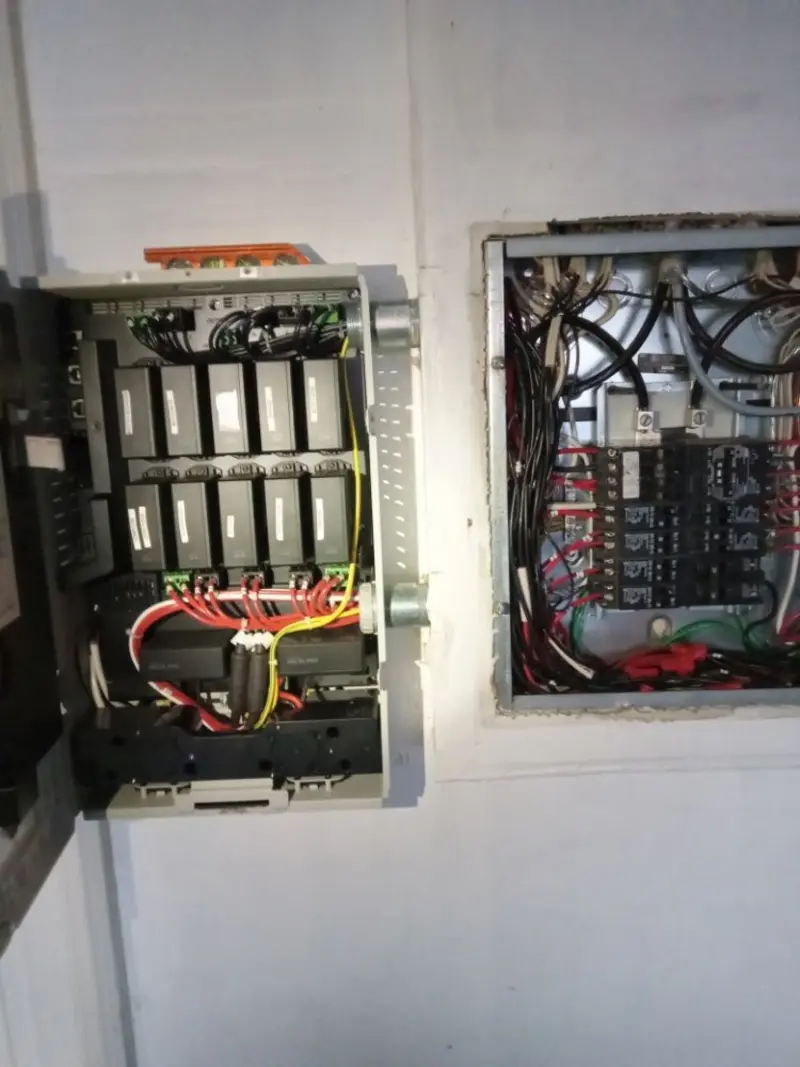 Electrical panel upgrade completed for Ring Doorbell Installation in Forsyth